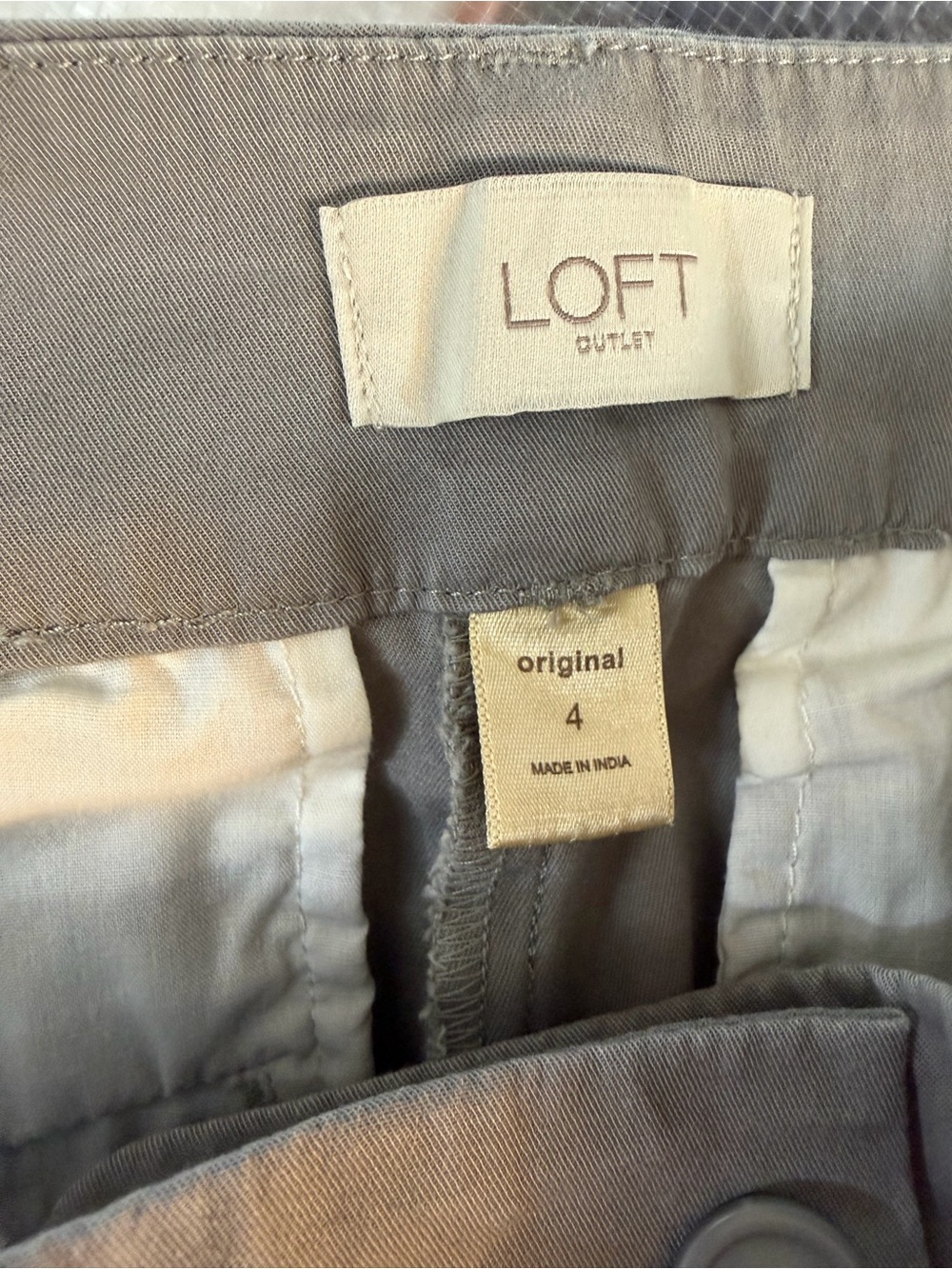 LOFT Outlet Original Crop Chino Pants - Picture 3 of 5